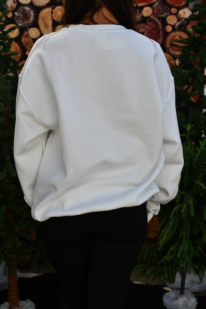 Western Queen Sweatshirt - White