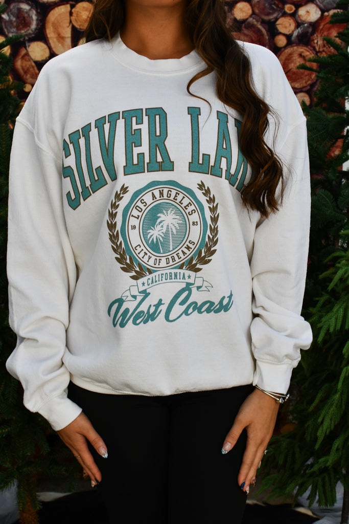 Silver Lake Graphic Sweatshirt - Cream