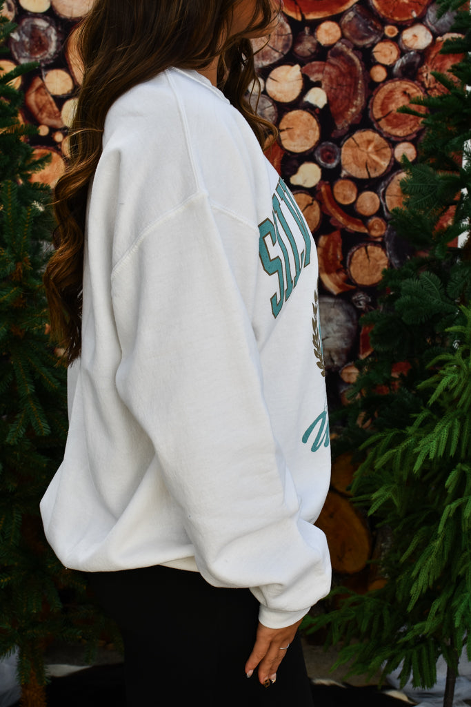 Silver Lake Graphic Sweatshirt - Cream