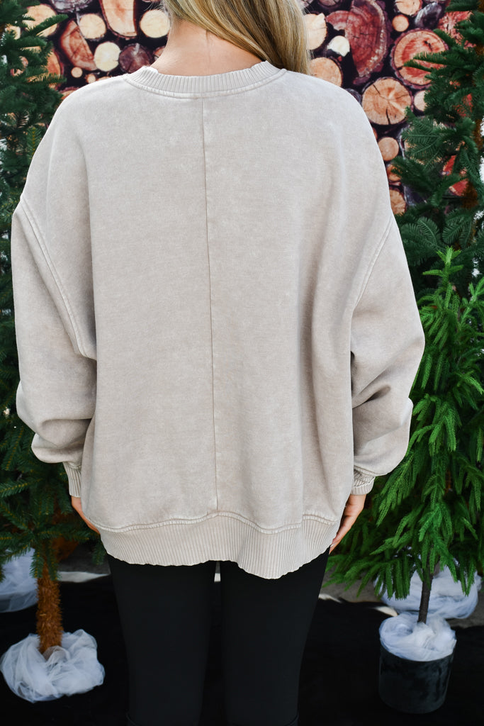 Usually You Pullover - Ash Mocha