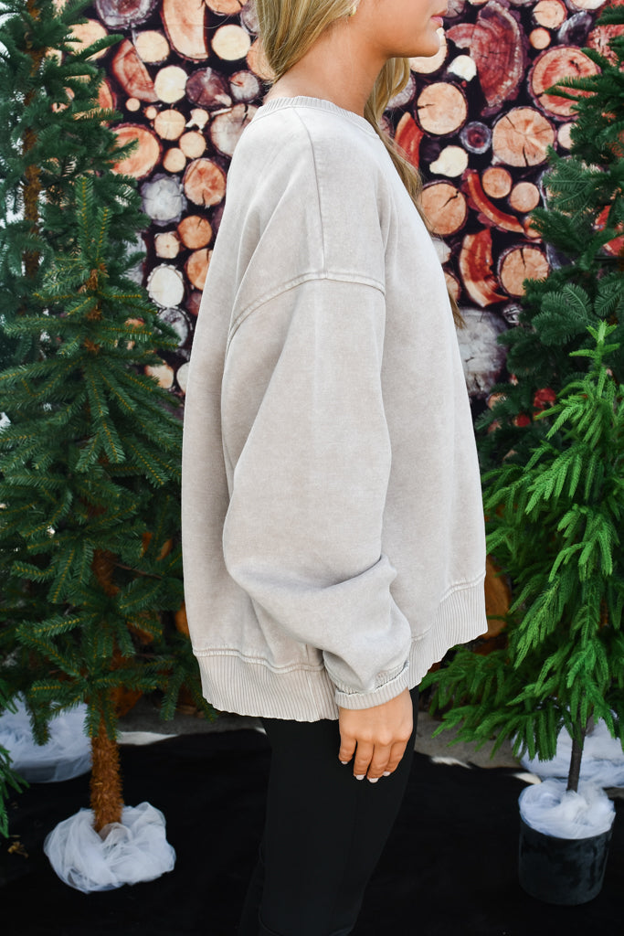 Usually You Pullover - Ash Mocha