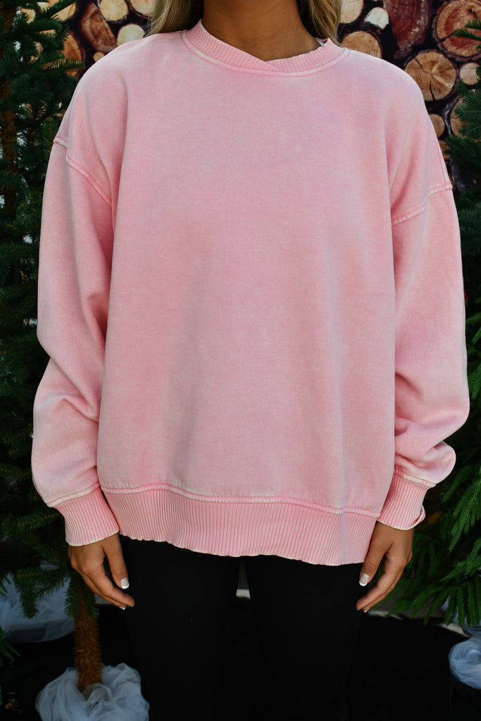 Usually You Pullover -Pink