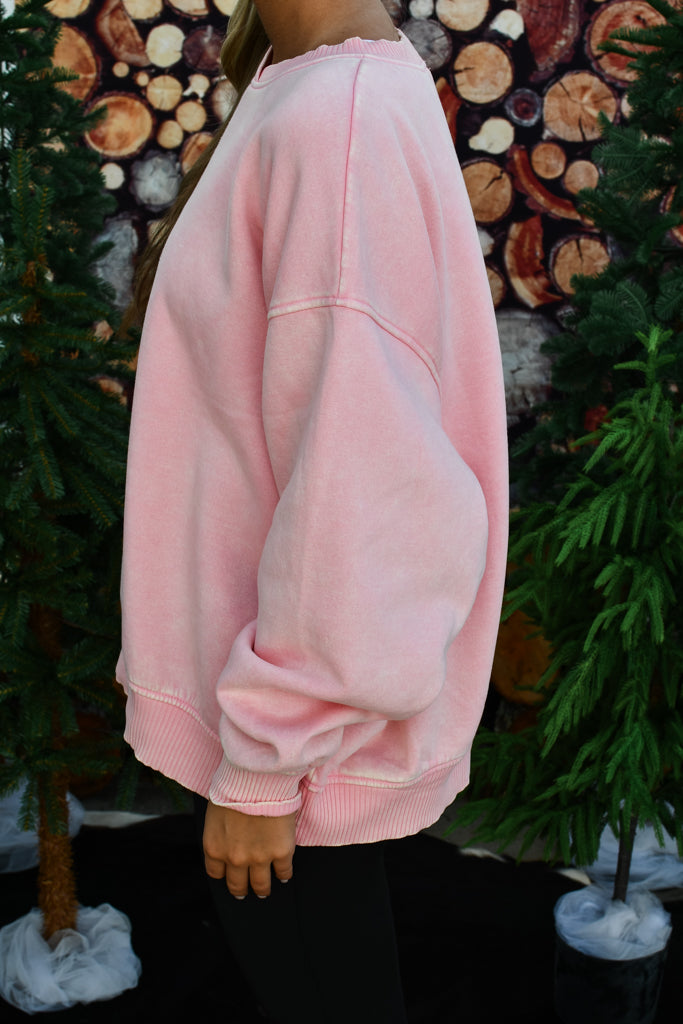 Usually You Pullover -Pink