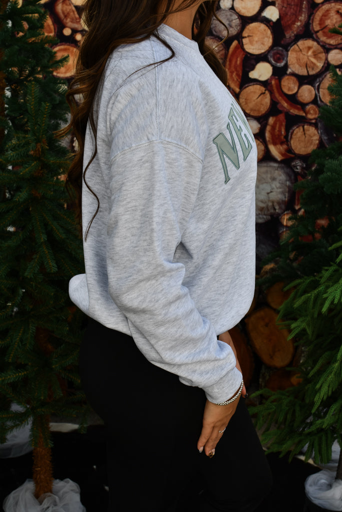 New York Graphic Sweatshirt - Ice Grey