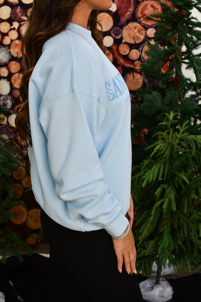 Santa Monica Fleece Sweatshirt - Bright Blue