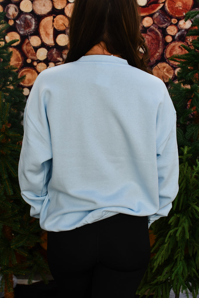 Santa Monica Fleece Sweatshirt - Bright Blue