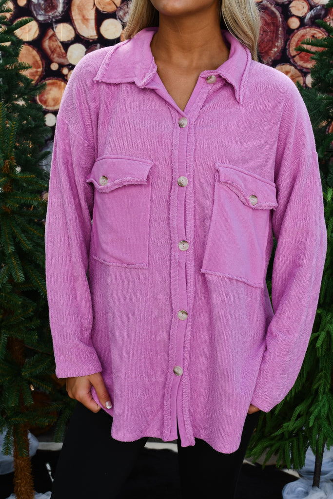 Money Maker Henley Top - Lavender