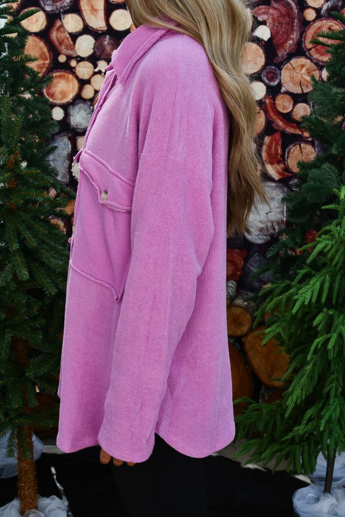 Money Maker Henley Top - Lavender