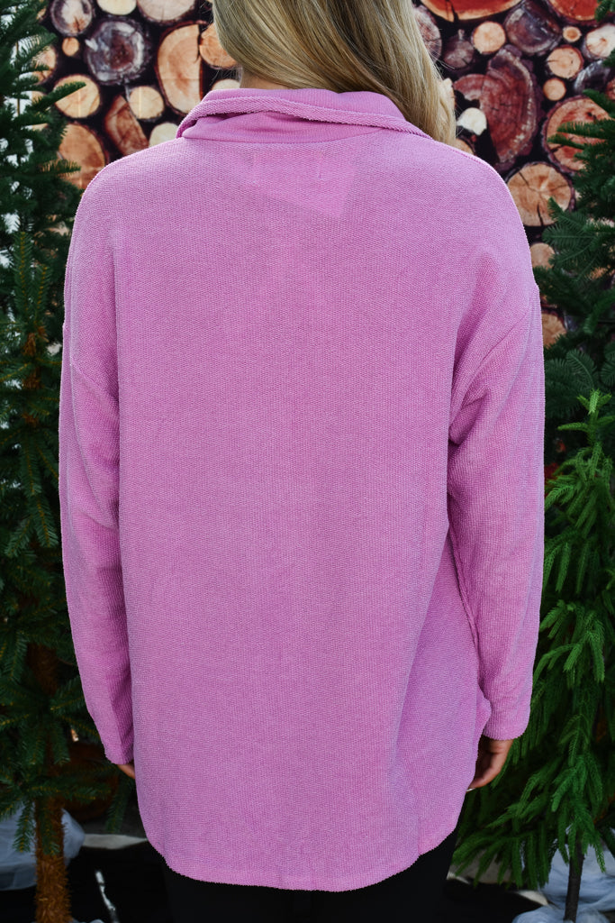 Money Maker Henley Top - Lavender