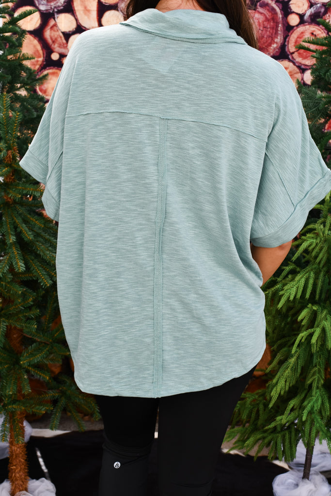 Around It Knit Top - Sage