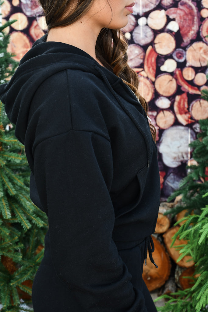 Everyday Zip Hoodie - Black
