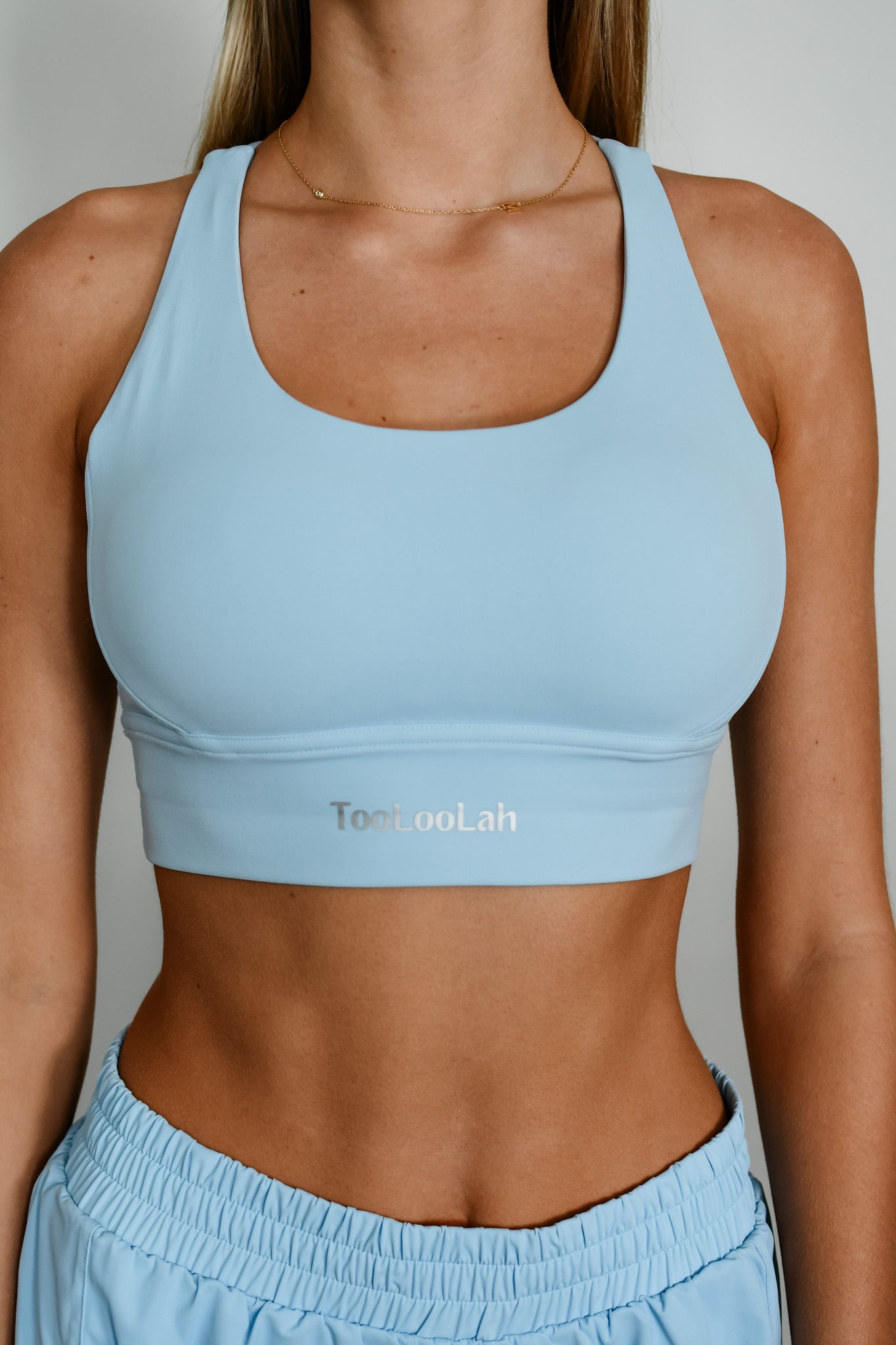 TooLooLah Pure Move Cross Back Bra - Light Blue – Cheeky Bliss