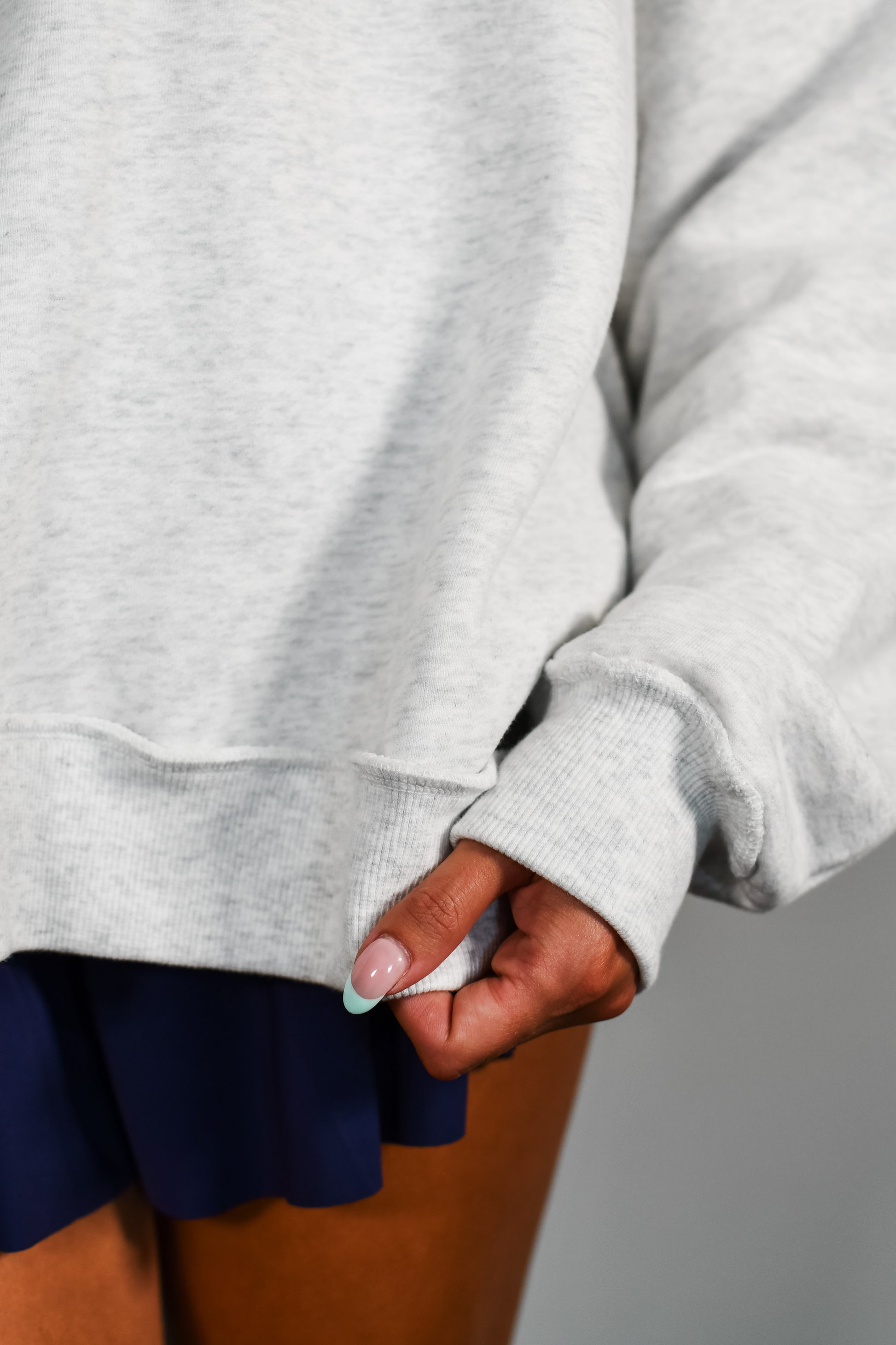 Tooloolah Classic Southern Mockneck Sweatshirt - Heather Grey