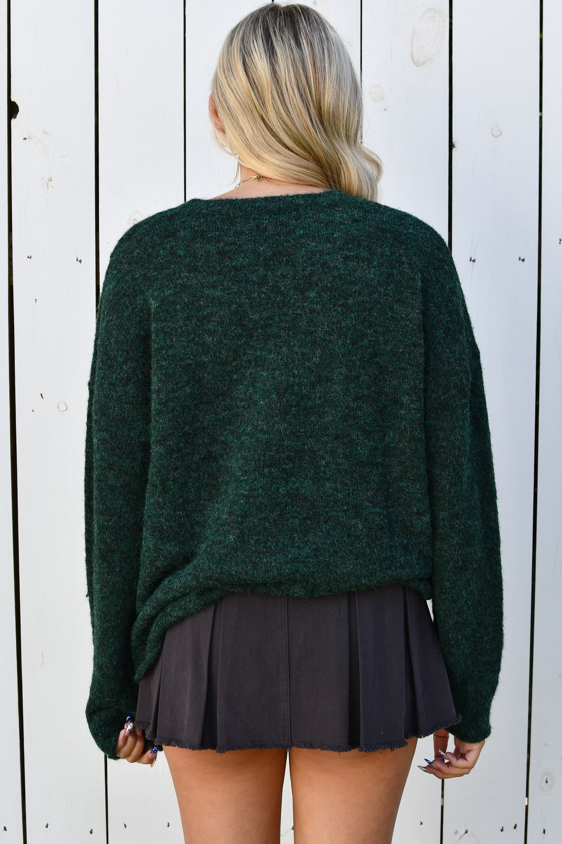Mallard Manor Crewneck Sweater - Forest Green