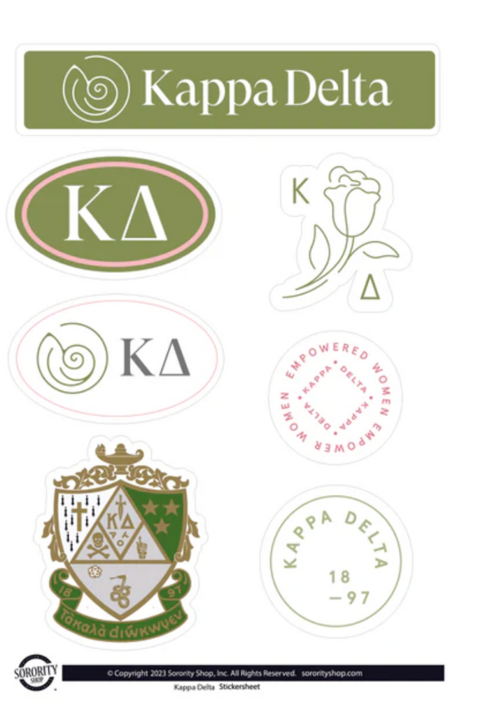 Brand Focus Sticker Sheet - Kappa Delta