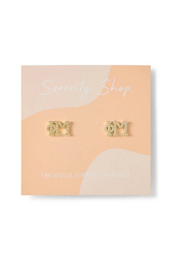 Sorority Stud Earring - Phi Mu