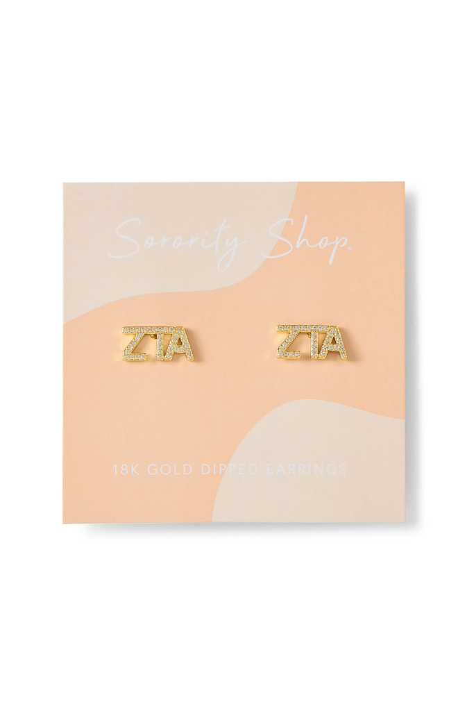 Sorority Stud Earring - Zeta