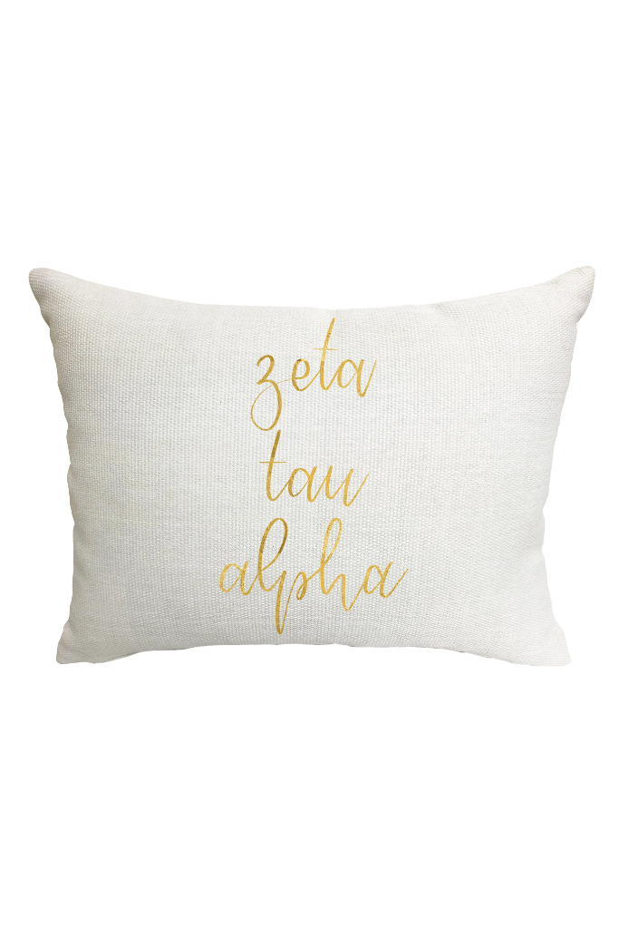 Sorority Throw Pillow - Zeta