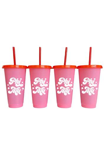 Glitter Changing Cup - Phi Mu