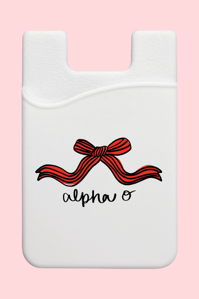 Sorority Bow Phone Wallet - AOII