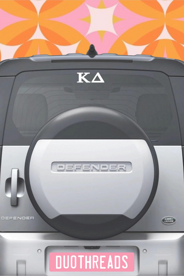 Sorority Car Decal - Kappa Delta