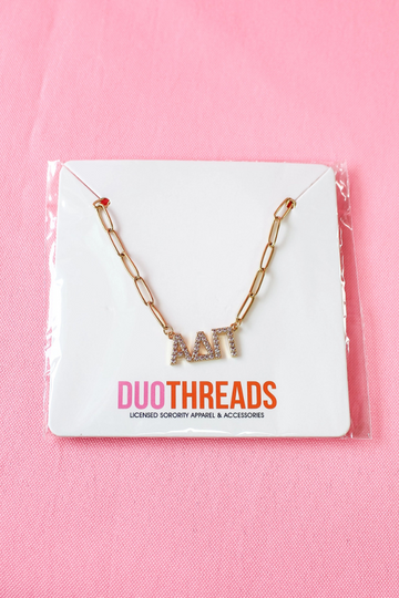 Rhinestone Sorority Necklace - ADPI