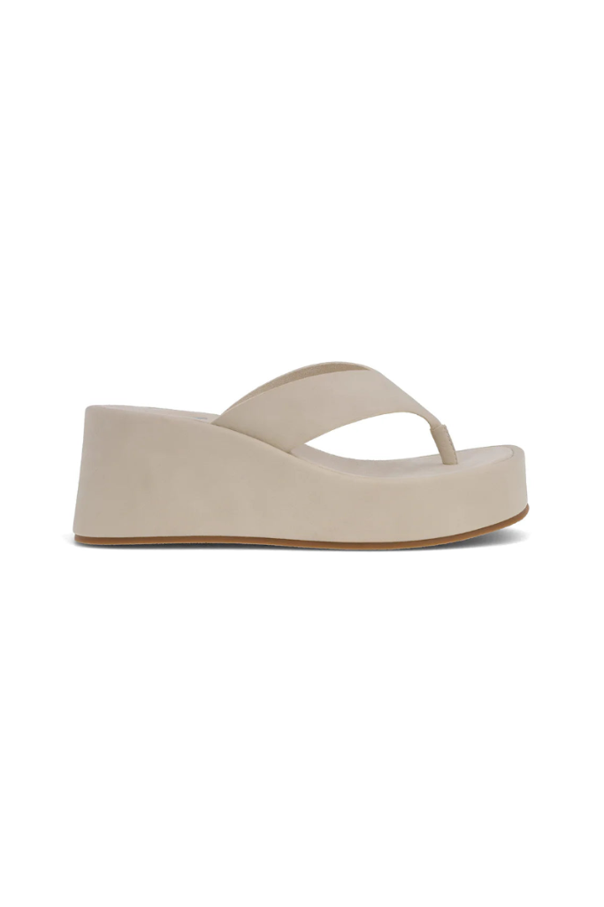 Niccola  Platform Sandal - Ecru