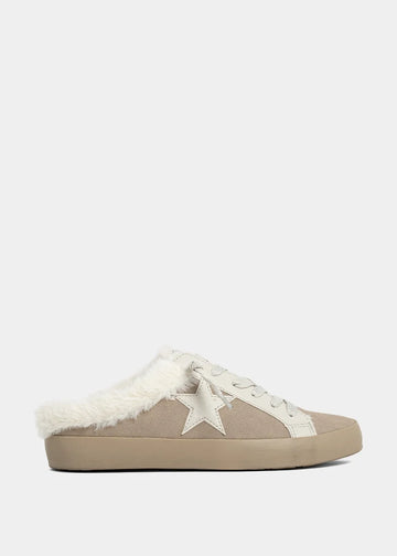 Pinah Sneaker Mule - Taupe Suede