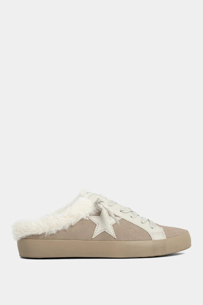 Pinah Sneaker Mule - Taupe Suede