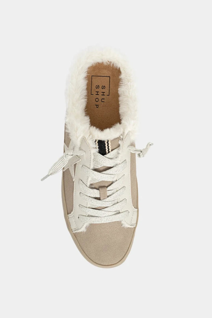 Pinah Sneaker Mule - Taupe Suede