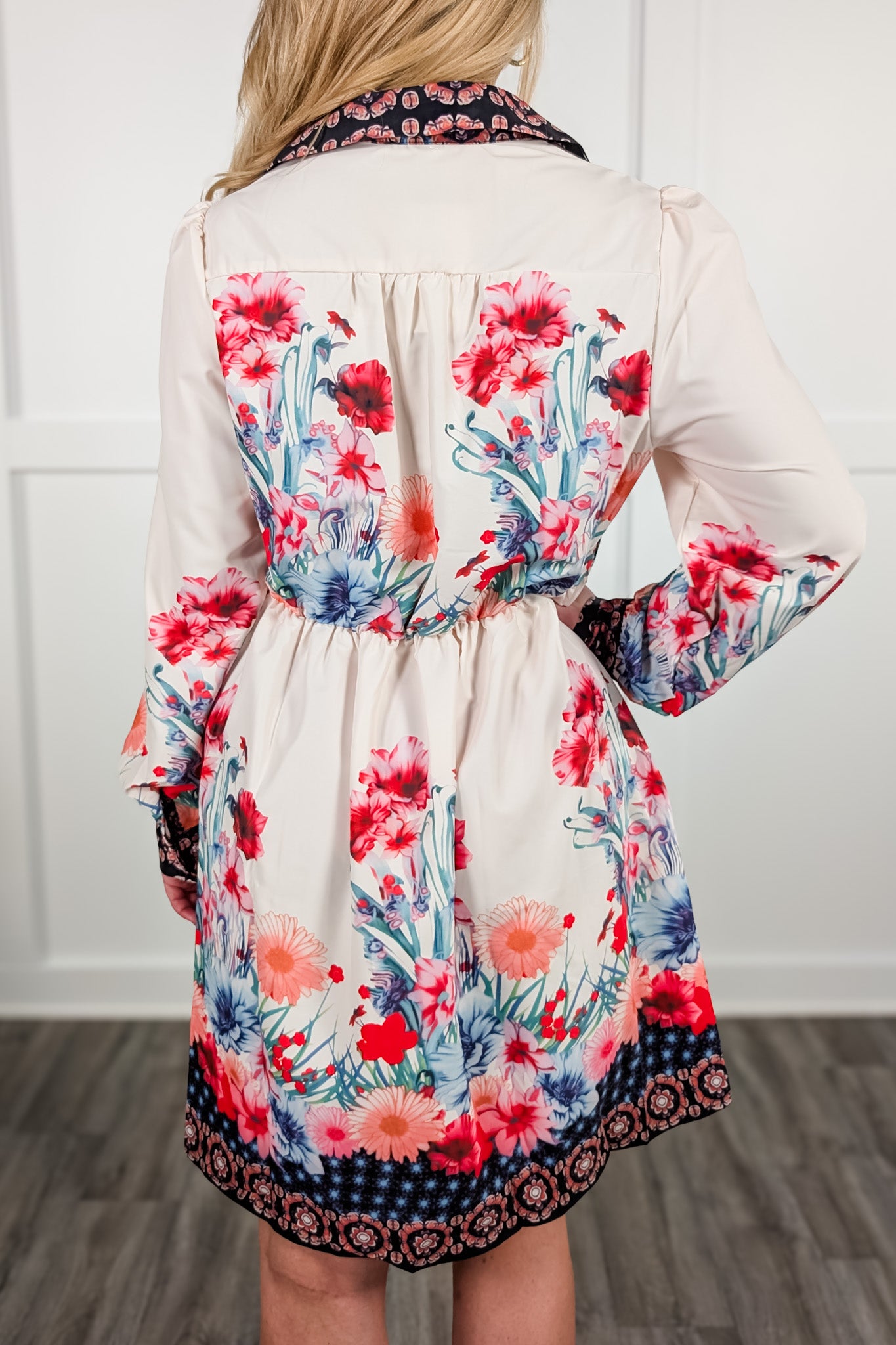 Just Thinking Floral Dress - Cream