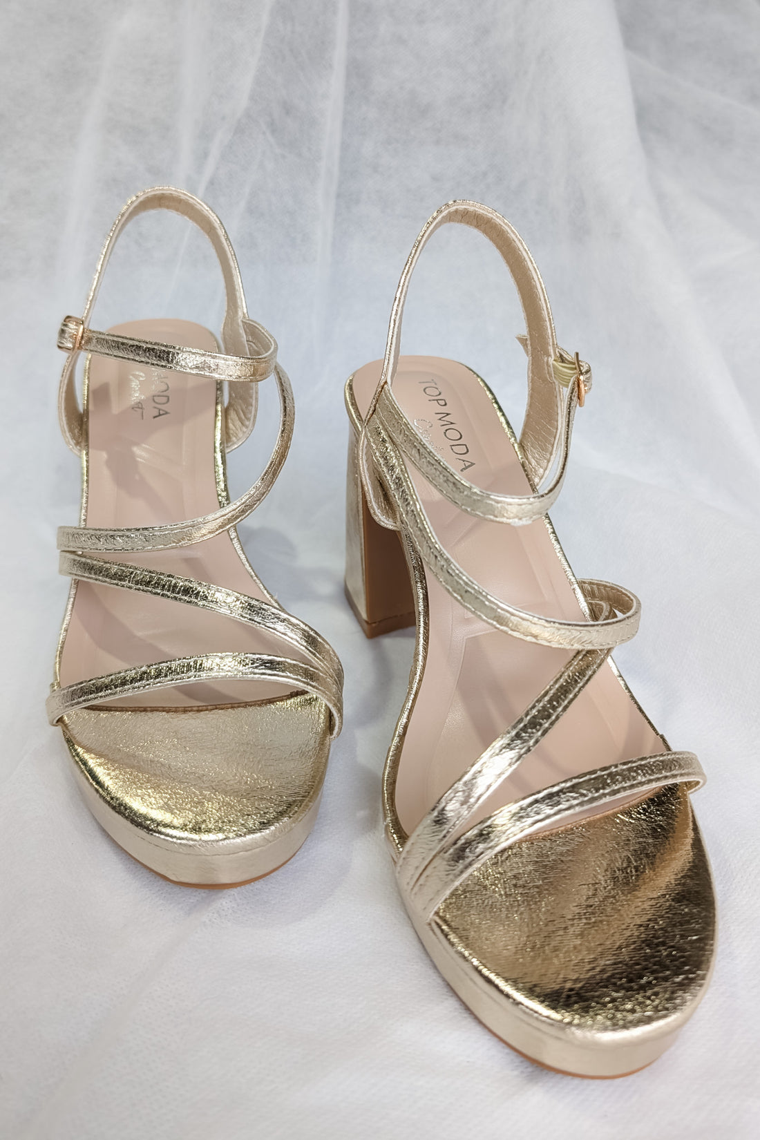 Adina Platform Heels - Gold