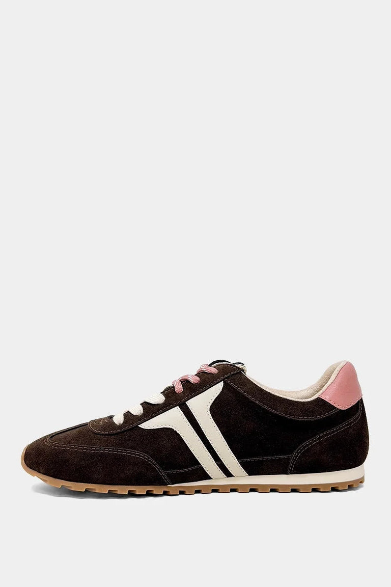 Sarah Sneaker - Brown Suede