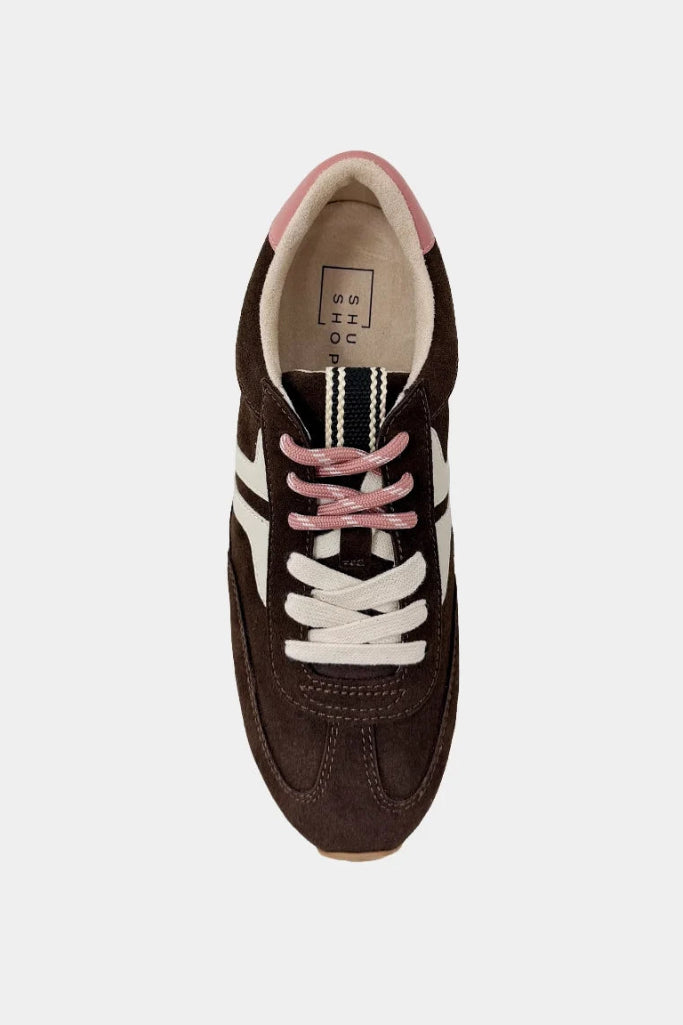 Sarah Sneaker - Brown Suede