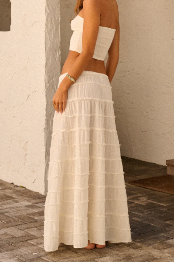 Blanco By Nature Brielle Maxi Skirt - Ivory