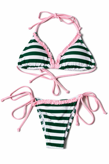Sharpay Bikini - Green Stripe