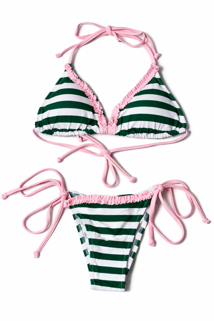 Sharpay Bikini - Green Stripe