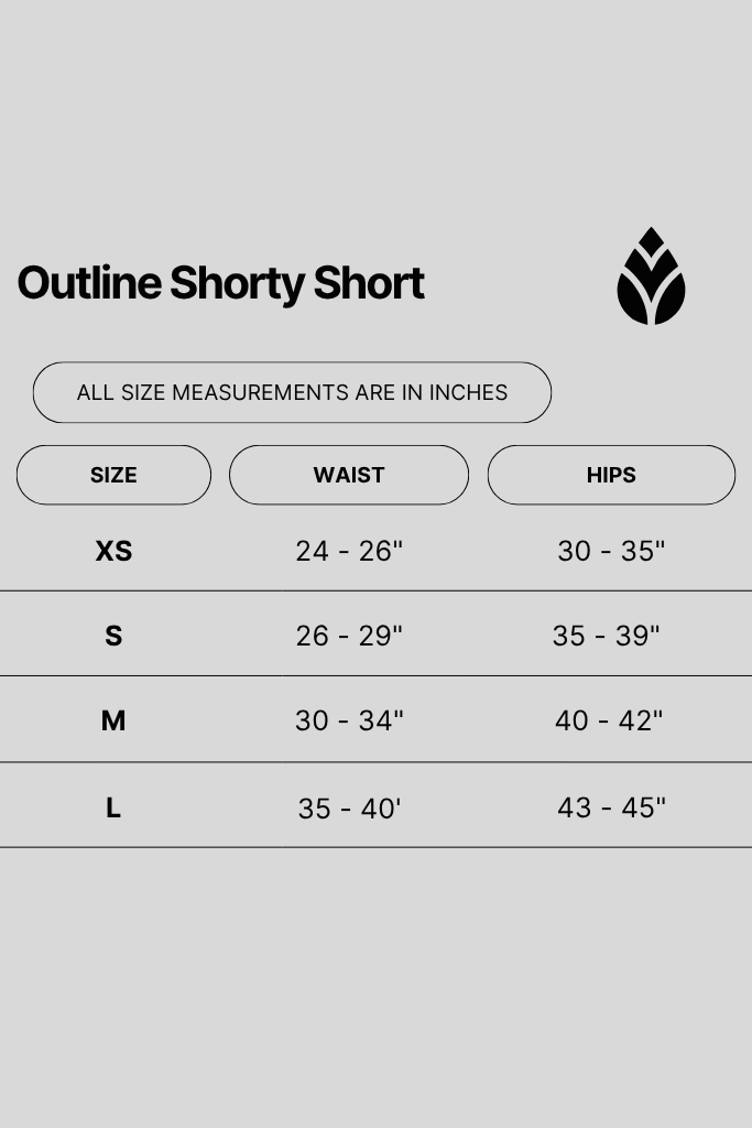 Tooloolah Outline Shorty Shorts - Black/White