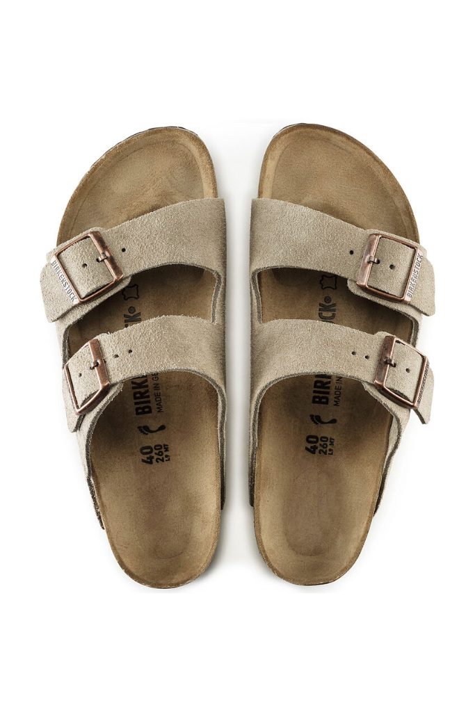 Birkenstock Arizona Suede Leather- Taupe