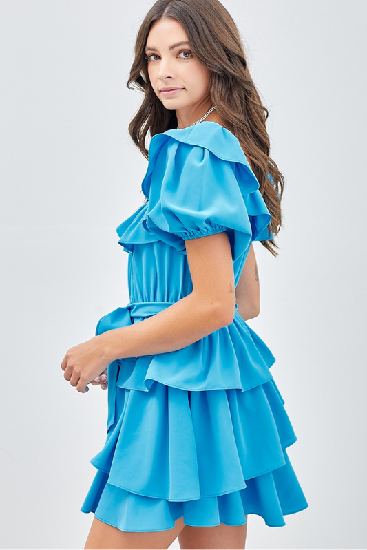 New Day Dress- Bright Blue