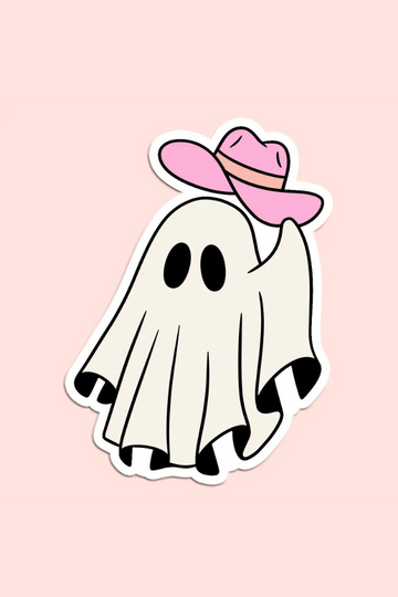 Ghost Cowboy Decal Sticker