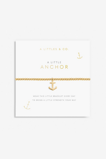 A Little &#039;Anchor&#039; Bracelet- Gold