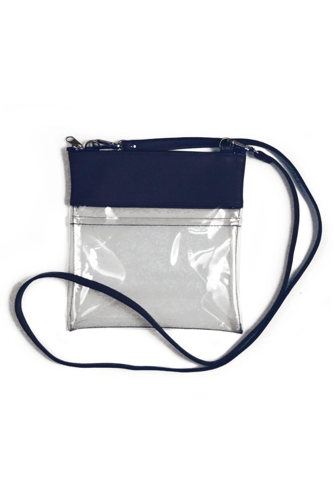 Gameday Crossbody in Vegan Leather - Navy