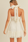 Wanda Halter Dress- Cream