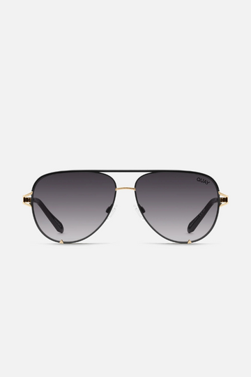 QUAY High Key Twist Sunglasses- Black/Gold