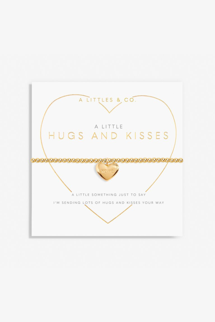 A Little &#039;Hugs And Kisses&#039; Bracelet- Gold