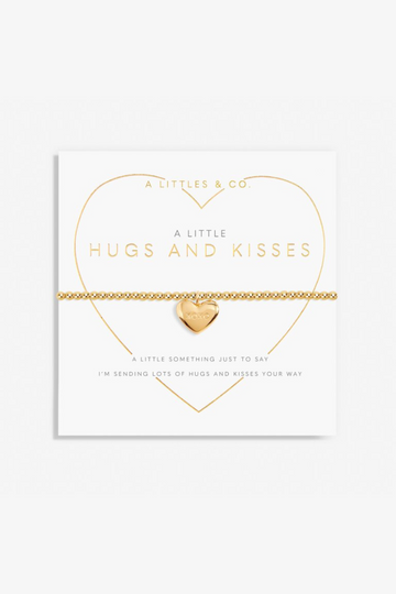 A Little &#039;Hugs And Kisses&#039; Bracelet- Gold