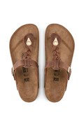 Birkenstock Gizeh Braided Oiled Leather- Cognac