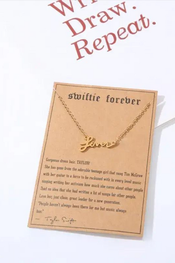 Taylor Swift Pendant Necklace- Lover