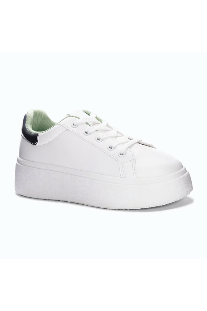 Dirty Laundry Record Smooth Sneakers- White